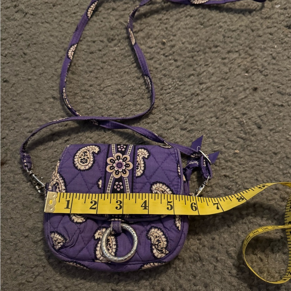 Vera Bradley Purple Crossbody Bag with Whimsical Swirl Design